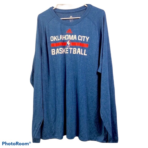 adidas Other - 🔥FINAL SALE Adidas climalite blue OKC shirt